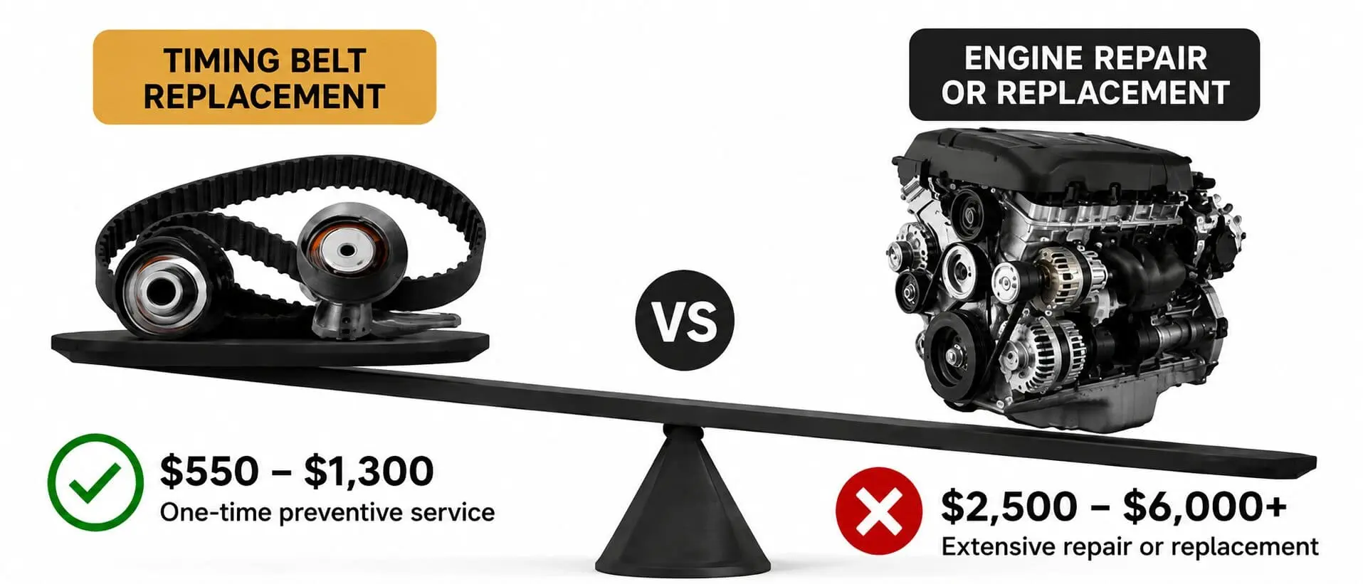 Timing Belt Replacement Vs Engine Repair
